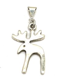 Sterling Silver Moose Pendant