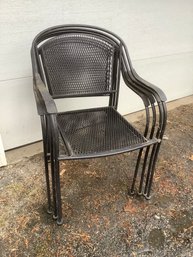 Iron Stacking Chairs Set Of 4