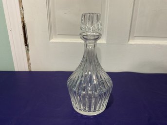 Vintage Crystal Fluted Decanter