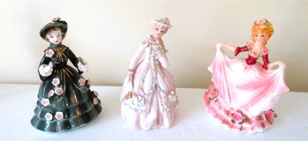 3 Piece Southern Belles Lefton China Figures