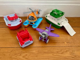 Five Children's Green Toys - Air, Land & Sea (5)