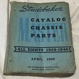 Studebaker Master Catalog Chassis Parts All Eights 1929-1940