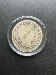 1898 Silver Barber Quarter