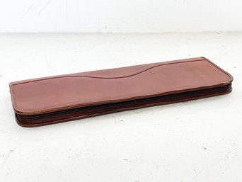 A Leather Tie Case By Crouch & Fitzgerald