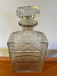 Vintage I.W. Harper Whisky / Bourbon Decanter Bottle With Glass Stopper