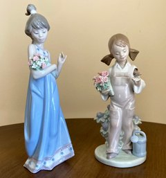 A Pair Of Lladro Figurines:  5064 Spring Token, 5217 Spring
