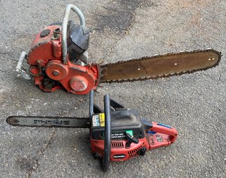 Two Homelite Chainsaws