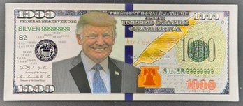 Silver Colored Trump Bill