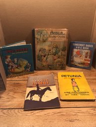 5 Vintage/antique Kids Books