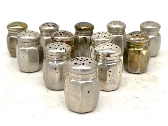 A Large Collection Of Sterling Silver Salt And Pepper Shakers