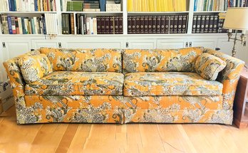 A Fabulous Vintage Sofa By Bloomingdales In Trendy Mid Century Print  C. 1970.  (1 Of 2)