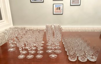 Collection Of 47 Bohemia Crystal Glasses - Made In Czech Republic