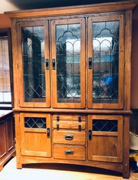 Broyhill Oak China Cabinet