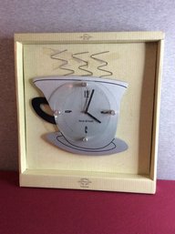 Waltham Steel Made Coffee Cup Clock