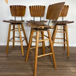 Set Of 1950s Arthur Umanoff  Barstools