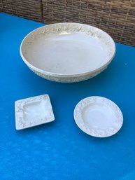 Wedgwood Bowl And Ashtrays