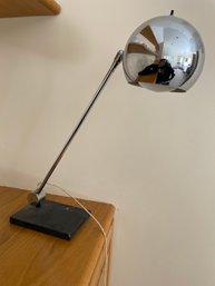 Robert Sonneman Articulating Chrome Orb Table Lamp