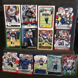 Lot Of (26) Assorted New England Patriots Football Cards - M