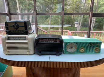 Collection Of Four Vintage Radios.