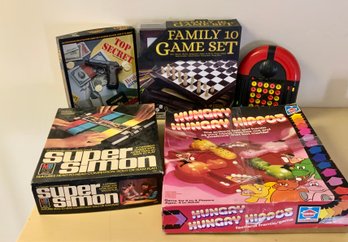 5 Vintage Games ~ Super Simon, Hungry Hippos & More ~ (T)