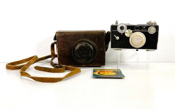 Cintar Argus USA- F 3.5 50mm Camera With Original Leather Carry Case