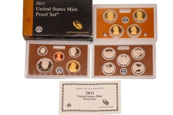 2011 United States Mint Proof Set W/ COA And Presidential Coins!