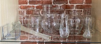 Vintage Clear Glass Grouping - 1