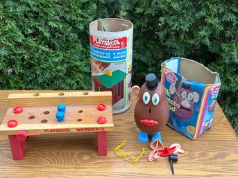 Vinrage Toys: Mr Potato Head, Lincoln Logs & Playskool Workbench
