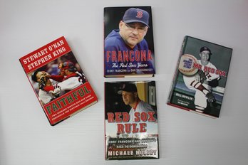 Red Sox Lot Of Four Books Including Francona, Faithful, Red Sox Rule & Mr. Red Sox