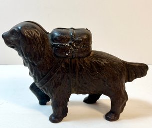 Antique Cast Iron Dog Bank