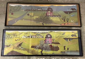 Two Framed Country Prints