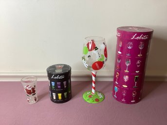 LOLITA HAND PAINTED GLASSES EXCLUSIVELY FOR HALLMARK