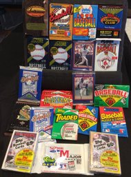 Large Assortment Of Sealed Baseball Card Packs - M