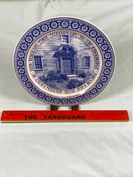 Wedgwood Plate Mission House 9.25in Stockbridge Ma Clean No Chips