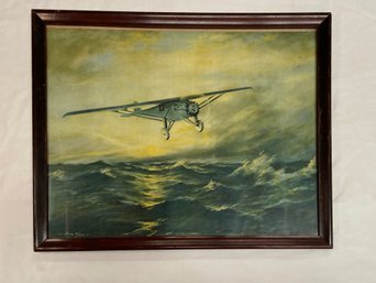 The Spirit Of America The Viking Of The Air Print Zula Kenyon 23x18 Framed Spirit Of St Louis Charles Lindberg
