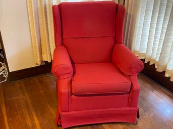 Vintage Upholstered Chair By Bruce Bauer Burlington CT