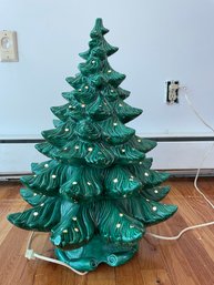 Vintage 23' Tall Ceramic Christmas Tree.