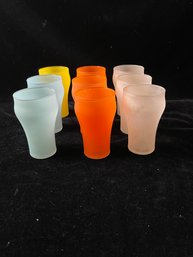 Vintage Federal Glass Company Frosted Soda Fountain Glasses