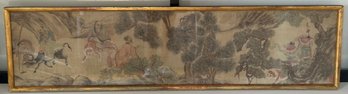 Vintage Chinese Watercolor Painting On Silk, Signed