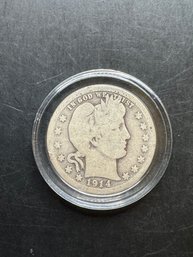 1914-D Silver Barber Quarter