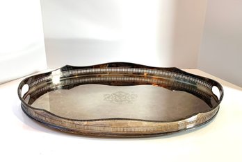 Large Sheffield Silver Plate Serving Tray