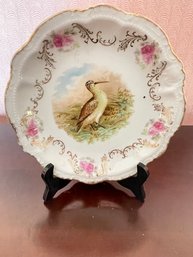 Vintage PM Bavaria Long Beak Game Bird Plate