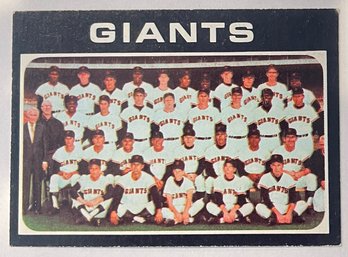 1971 Topps San Francisco Giants Team Card #563 High Number