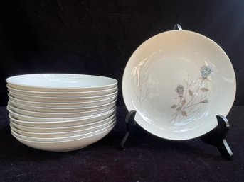 Fine China Of Japan 'Irene' 8' Shallow Bowls - Set Of 13