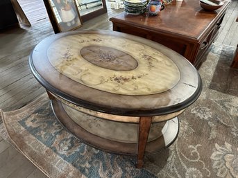 Oval Painted Coffee Table