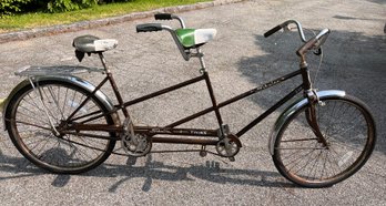 Classic! 60 Year Old Tandem Schwinn Twinn Bike - A Cool Ride For 2! 19' Frame