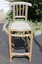 Set Of 4 Tall Teak Chairs