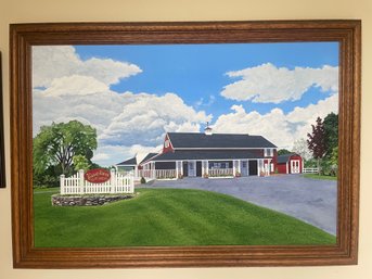 Oil Painting Of Bishop's Farm