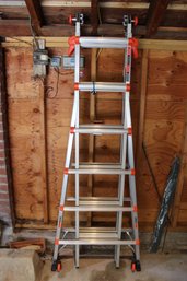 Little Giant Velocity Extendable And Folding Ladder 79 Inches Retracted And Folded
