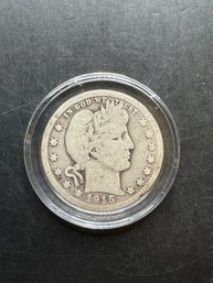 1915 Silver Barber Quarter